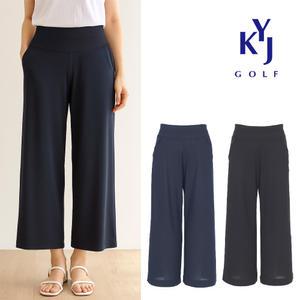 [김영주골프] 여름 스판 와이드핏 슬랙스 여성 루즈핏 팬츠 DPMLSL89