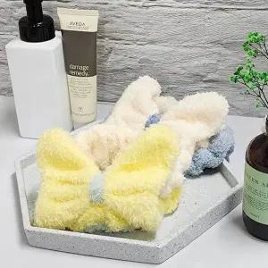 귀여운 리본 세안 헤어밴드 머리띠 세수 샤워-WECA0E9