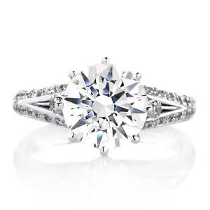 [하나다이아몬드]GIA 2캐럿 천연다이아몬드 14k 18k 반지 결혼 예물 엘리시아 델리 HNDR2C205