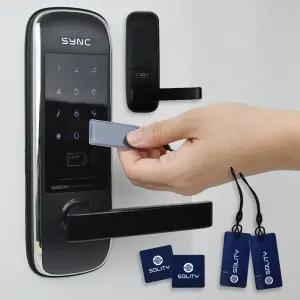 혜강 솔리티 SM-500 무타공 주키 디지털도어락 현관 번호키 손잡이 스마트도어록