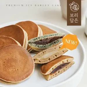보리담은 아이스 찰보리빵 총100개, 오리지널 60개 + 쑥아이스 20개 + 유자아이스20개(개당28g)