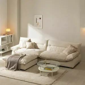 트리플 누볼라 아쿠아텍스 패브릭 4인+스툴 소파