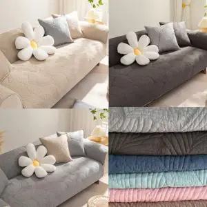 면 쇼파패드 방석 소파 커버 덮개 돌소파 매트 3인용 4인용 5인용 6인용