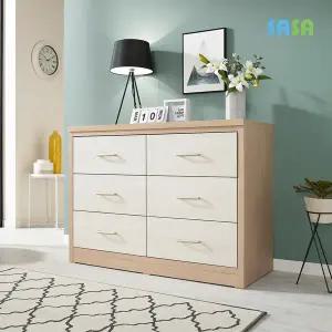 데코라인(매장상품) 베르 3단 왕 와이드 서랍장 1200