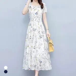 클라셰 쉬폰플레어슬림원피스_B4M0326