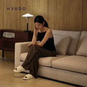 [휴도]지정일배송/무료설치ㅣ시월의 동백 1940 DAVI 옥스포드 패브릭 소파 3인 (쿠션증정)