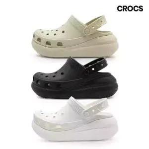 크록스 남녀공용 클래식 크러쉬 클로그 키높이 샌들 3종택일