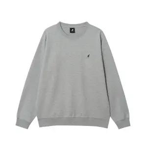 [캉골](타임스퀘어점패션관)박스 로고 세미오버핏 스웨트셔츠 1791 멜란지그레이