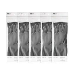 [생활공작소] 천연 라텍스 고무장갑 일반형 5쌍 / (사이즈/색상 택1)