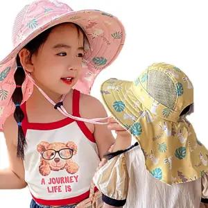 준캡 유아 아동 어린이 래빗호루라기메쉬그늘막 돌돌이썬캡 모자 봄 여름 가을 귀여운 벙거지 유치원