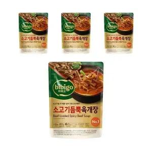 CJ 비비고 소고기듬뿍육개장 460g, 4개