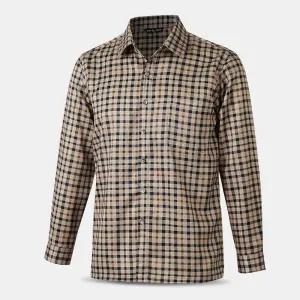 남성 울론 체크 중년 긴팔 남방 셔츠 ASW04 가을 겨울