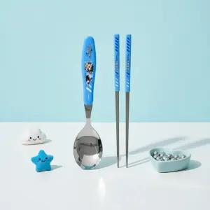 헬로카봇 수저세트 일반 젓가락 숟가락 어린이 유아 남아 유치원 연습용