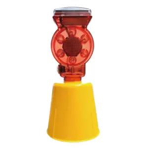 쏠라 LED 경고등 라바콘용 점멸 깜빡이 태양광 공사현장 교통안전 경광등 분리형 내구성