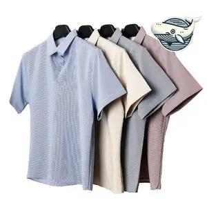 여름 사무실 체크 반팔 셔츠 시원한 데일리 캐주얼셔츠 난방셔츠