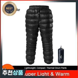 남녀공용 방풍 방수 네이처하이크 다운 바지 초경량 보온 가정 야외 캠핑 하이킹 따뜻한 겨울 바지