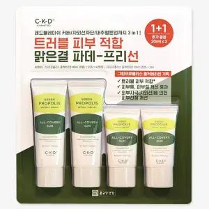 CKD 씨케이디 그린 프로폴리스 선크림 세트 40ml+2입 + 20ml+2입