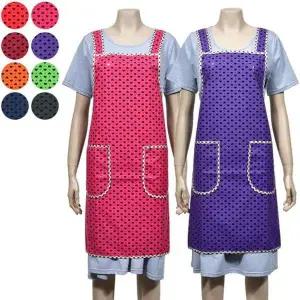 [알티피아]su(꼬레하우씨) 물이 않드는 도트 패턴 방수 앞치마 예쁜앞치마