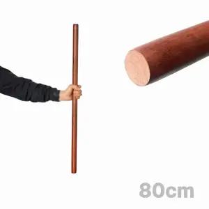 박달나무 운동봉 80cm ( 나무 스트레칭봉 홈트 필라테스 원목 요가봉 스트레칭바 마사지 밀대 )