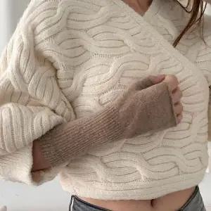 [하프클럽/]여자 울워머 골지 반장갑 돌돌이 롱 팔토시 겨울 워머