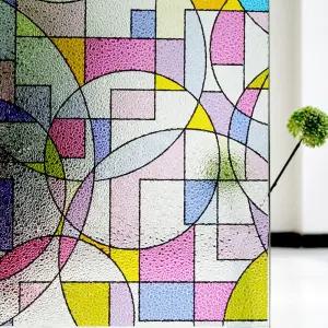 생활가꿈 열차단 무점착 유리창 시트지 컬러 버블