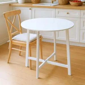 아트박스/가구느낌 오접이식테이블 800x800 원형 2인 철제 폴딩 식탁