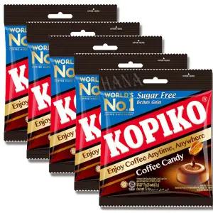 마요라 코피코 슈가프리 커피캔디 75g X 5개 무설탕 커피사탕 KOPIKO Sugar Free