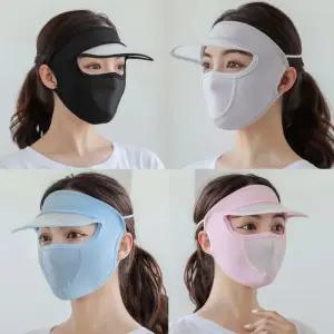 여름 쿨링 썬캡 안면 마스크/자외선/차단/골프/여성/UV차단/마스크팩/기미/파크골프/쿨골프/모델로/숨쉬기