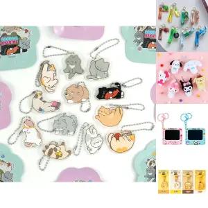 냥냥 랜덤 아크릴키링 (24개 1세트)/키링/미니/인형/세트/박스/큐브/부적/운세/파우치/가방/참/장식/스마트