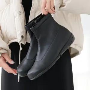 지쎄수제화 기모안감 러엘 스판 삭스 앵클부츠