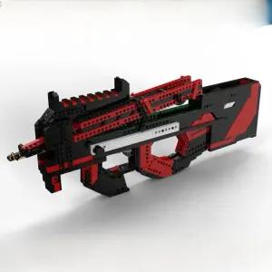레고 총 피규어 조립식 블록 장난감 라이플 폴라 무기