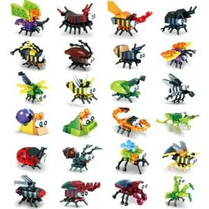 곤충블럭 24개/호환/미니/블럭/조립/장난감/레고/블록/조립식/어린이/만들기/초등/학생/완구/교구/유아