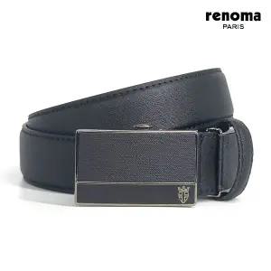 [레노마]패턴 앰블럼 자동벨트 BLACK_RQSBE0011BK