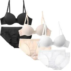 [롯데백화점]예스 6종택1 베이직 안경형 아웃밴드 여성 몰드브라 팬티세트 YSWBT007PT007PT008