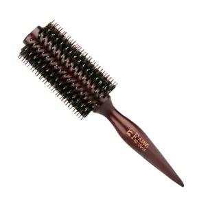 테네져 헤어볼륨 롤 드라이 우드 브러쉬 갈색
