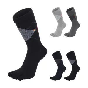 아놀드파마 남자 장목 무좀 정장 아가일 체크 발가락양말 5족세트 AM06-L