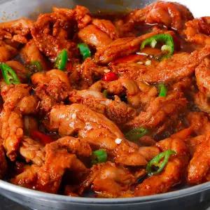 국내산 숯불 매콤 닭목살 300g x 4팩 1.2kg