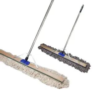 지지대 홀더형 강당걸레 120cm+자루 옵션 선택1 (대걸래 밀대)