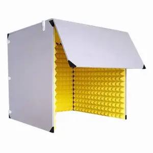 간이방음부스 커버 1인용 스튜디오 패드 이동식 소음 방송 흡음면 외부 흡음재