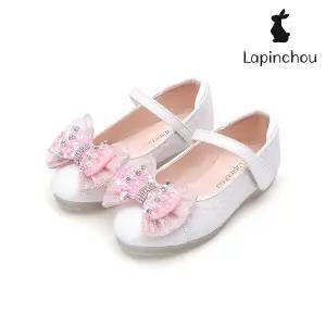 [트래드후스](강남점)[LAPINCHOU] 라팡슈 엘레나 두스 메리제인 화이트 스팽글 LPLMK5N1WT 키즈구두 여...