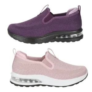 월드컵 여자 에어 슬립온 운동화 봄 여름 여성 신발 끈없는 메쉬 엄마 걷기 에어화