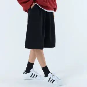 [보리보리/아이라인]딥턱 버뮤다 팬츠