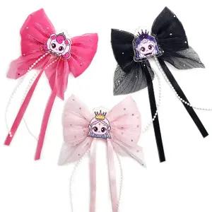 프린세스 캐치티니핑 진주 리본 헤어핀 다이아나핑 이클립스핑 하츄핑