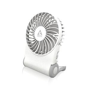 ARCETIC Summer 2Go (흰색) - 스탠드형 충전식 강력한 휴대용 선풍기, 무한 가변 속도, 4-77시간 작동 시간, USB-C 연결(USB-A 케이블 포함) 흰색