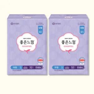 좋은느낌 생리대 오리지널 맥시슬림 대형 32매 X 2EA