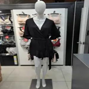 [보디가드] 섹시쿠키 쉬폰 베이직 블랙 가운SCWNA402