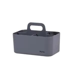 미술학원 붓 미수도구 수납꽂이 플라스틱 손잡이 칸칸 연필통 회색 상자 분리