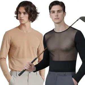 엔조이핏 남성 골프 이너웨어 메쉬 냉감 쿨 UV 자외선차단 이너 티셔츠