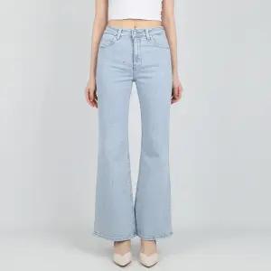 게스 여성 청바지 크리스탈 장식 플레어 붓컷 라이트블루 YP7D7027