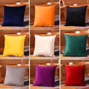 북유럽풍 예쁜 등쿠션 벨벳쿠션커버 침대 등 쿠션 방석 45x45 소파쿠션